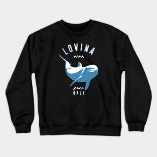 Swimming With Dolphins at Lovina, Bali - Scuba Diving Crewneck Sweatshirt